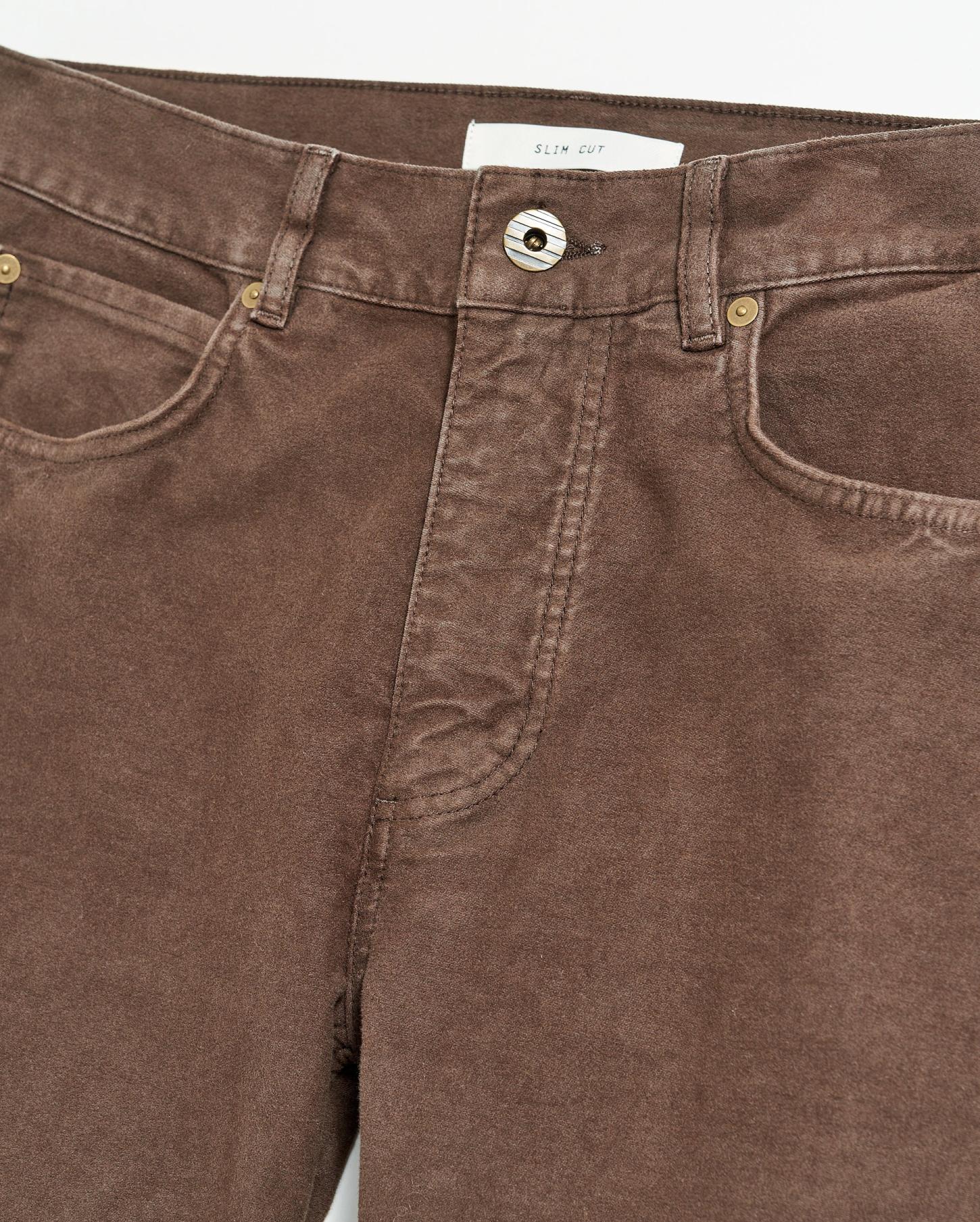 Men Moleskin Jean Coffee | Billy Reid Bottoms