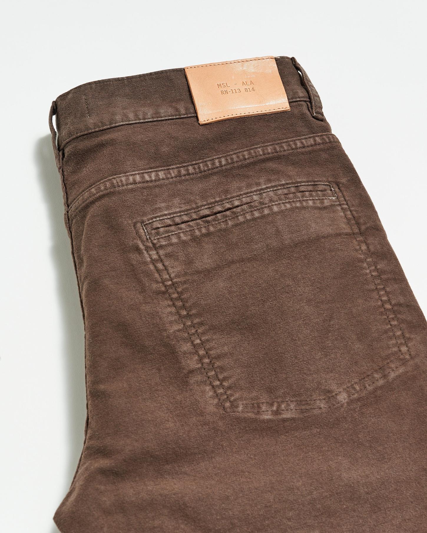 Men Moleskin Jean Coffee | Billy Reid Bottoms