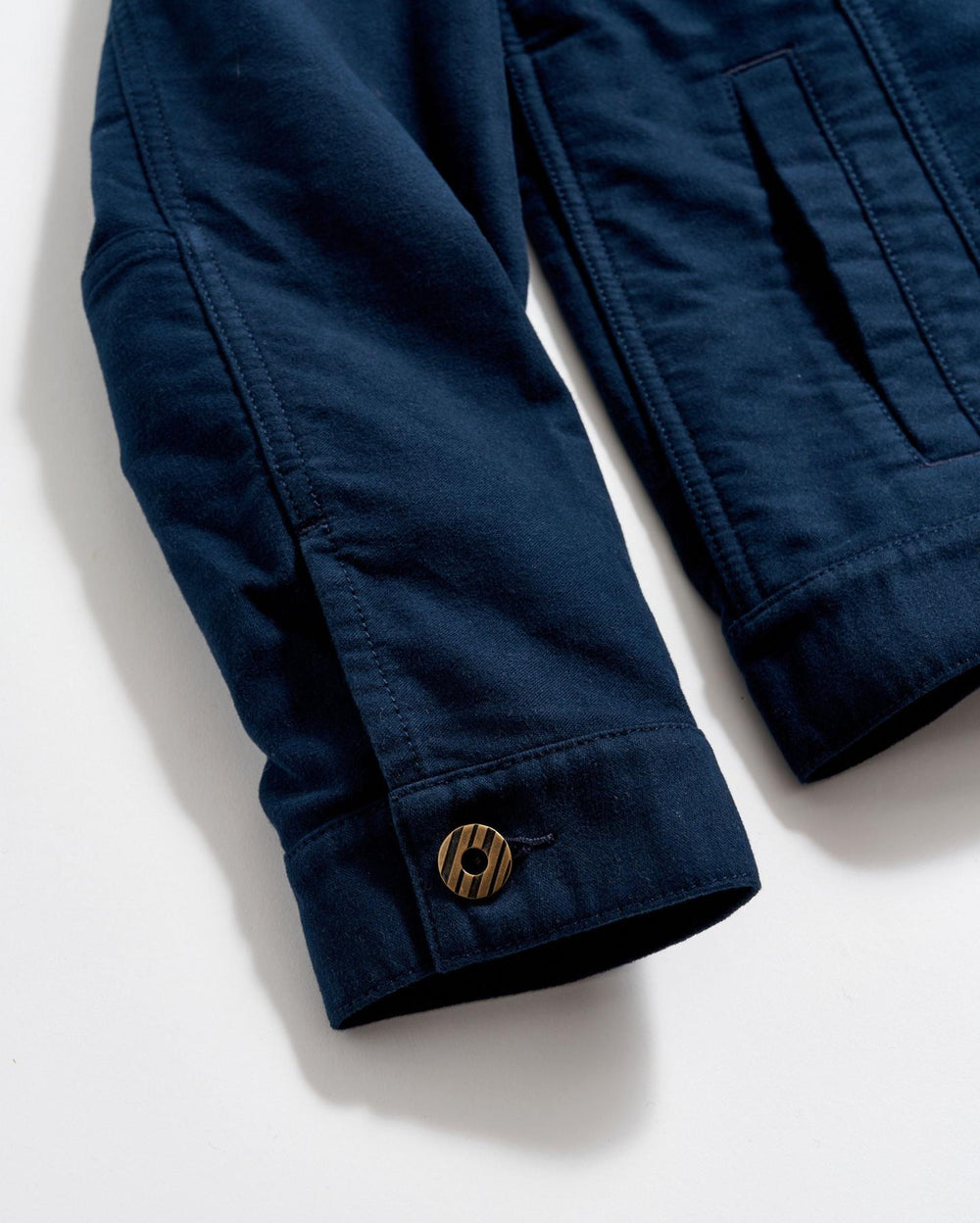 Men Moleskin Tupelo Trucker Jacket Carbon Blue | Billy Reid Jackets &amp; Outerwear