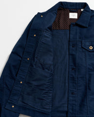 Men Moleskin Tupelo Trucker Jacket Carbon Blue | Billy Reid Jackets &amp; Outerwear