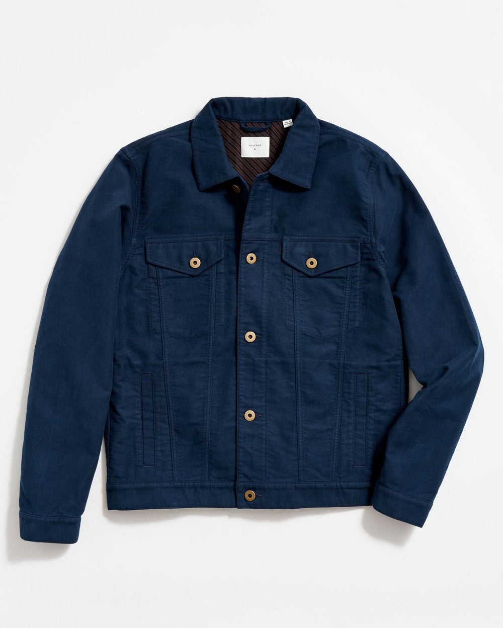 Men Moleskin Tupelo Trucker Jacket Carbon Blue | Billy Reid Jackets &amp; Outerwear