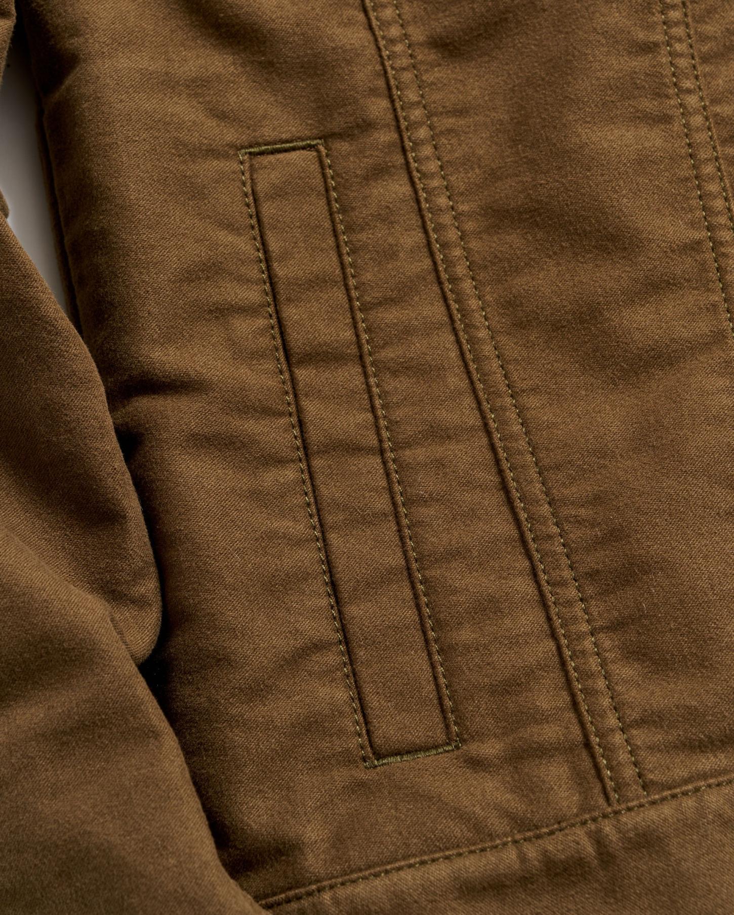 Men Moleskin Tupelo Trucker Jacket Olive | Billy Reid Jackets &amp; Outerwear