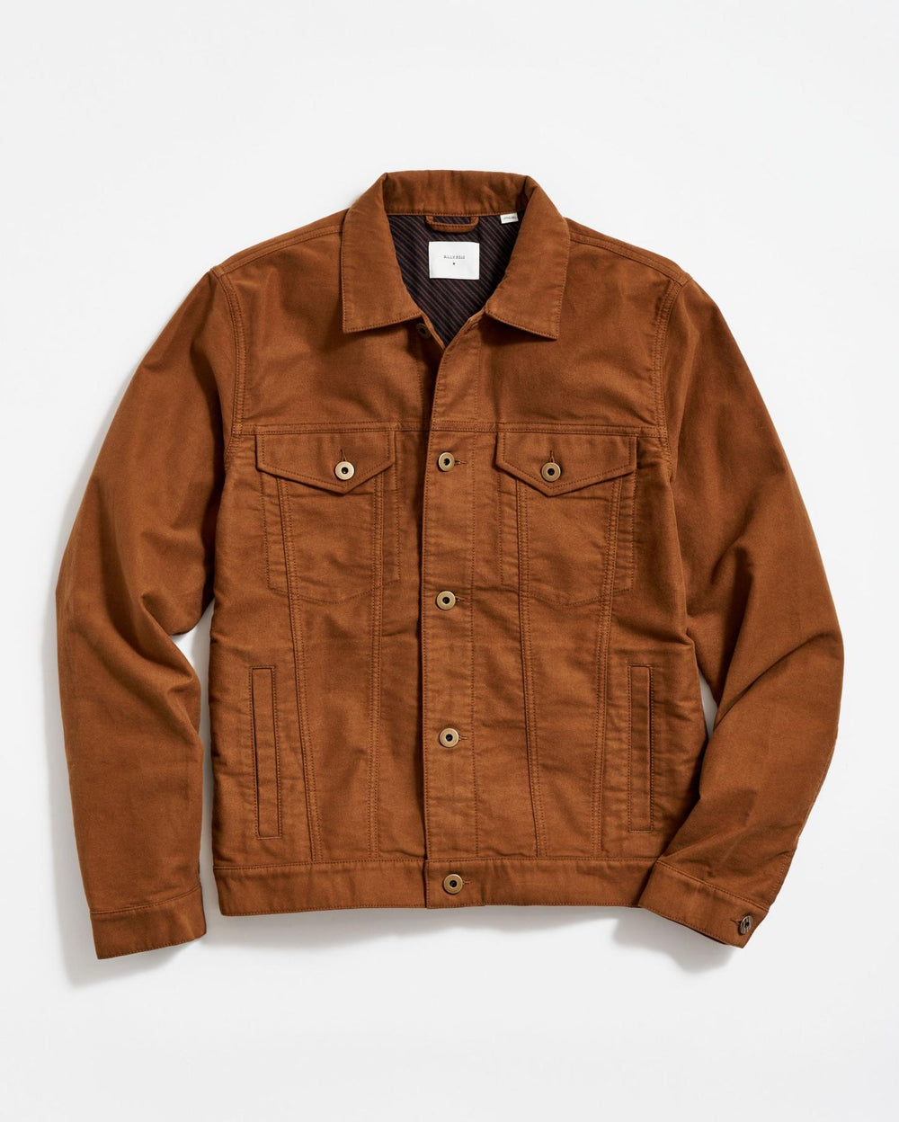 Men Moleskin Tupelo Trucker Jacket Tobacco | Billy Reid Jackets &amp; Outerwear