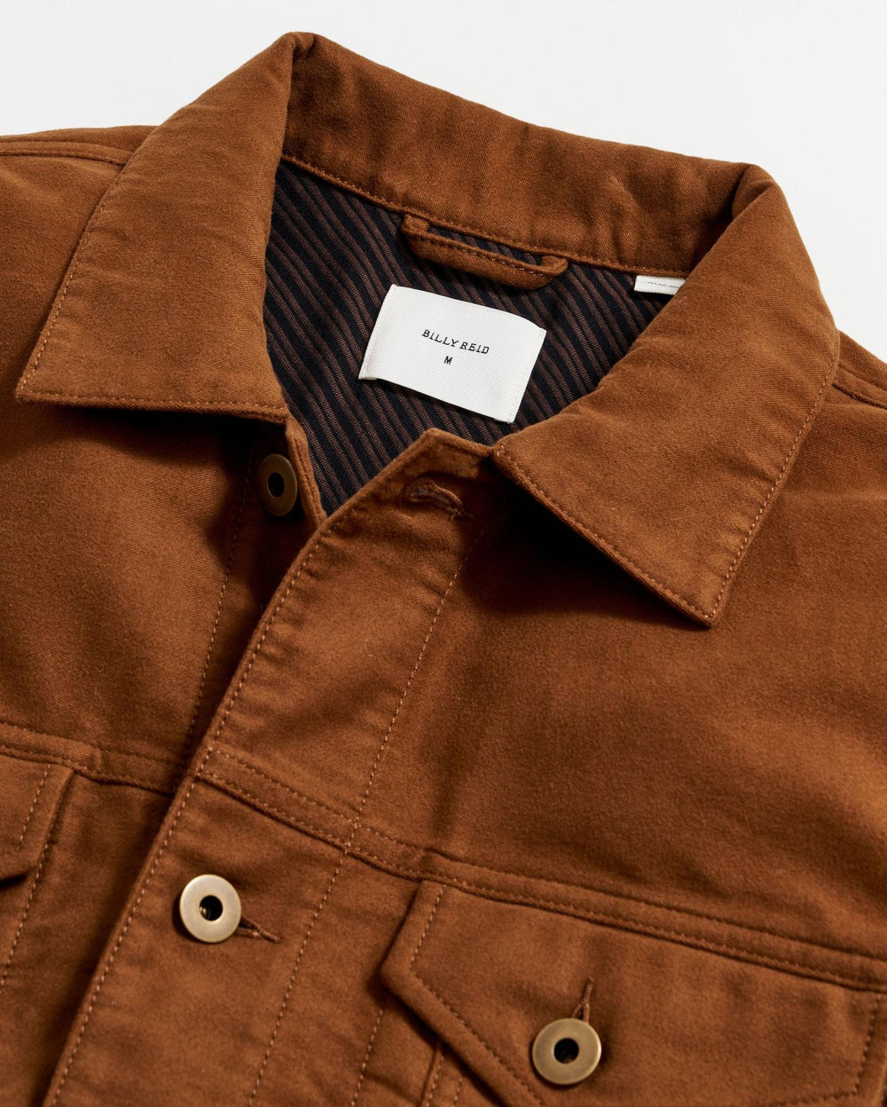 Men Moleskin Tupelo Trucker Jacket Tobacco | Billy Reid Jackets &amp; Outerwear