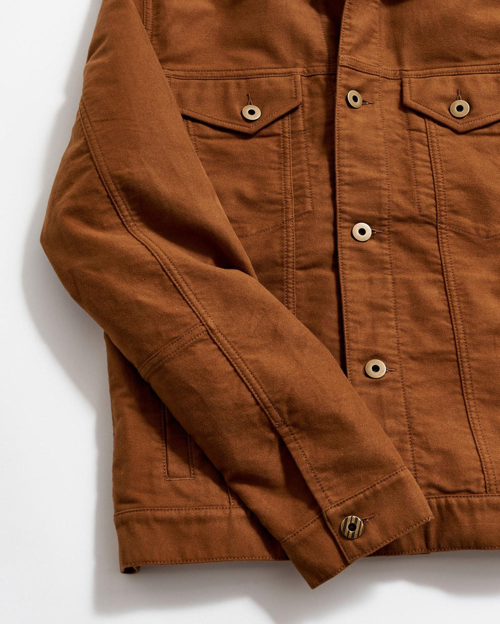 Men Moleskin Tupelo Trucker Jacket Tobacco | Billy Reid Jackets &amp; Outerwear
