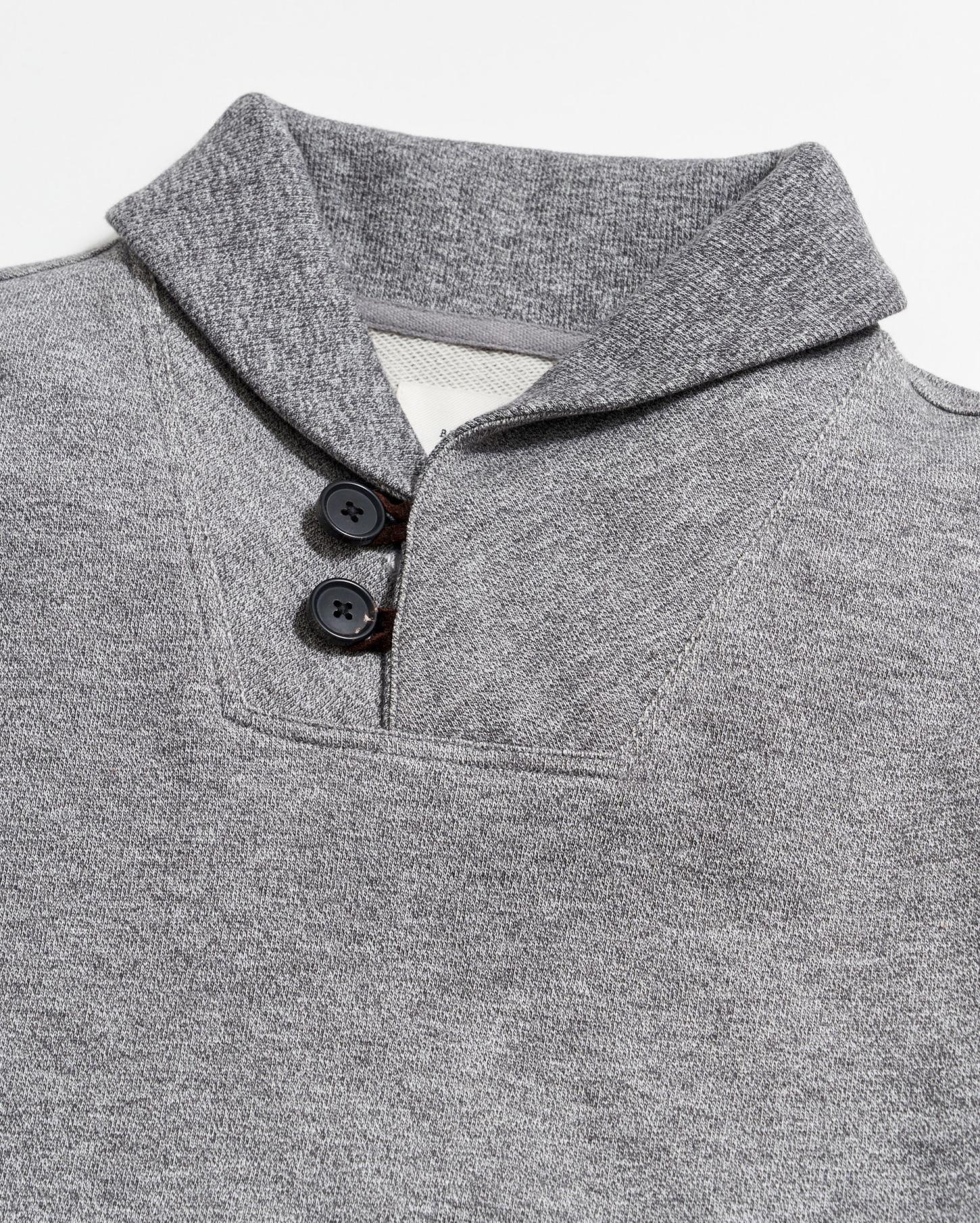 Men Mouline Shawl Pullover Medium Grey | Billy Reid Sweaters &amp; Sweatshirts