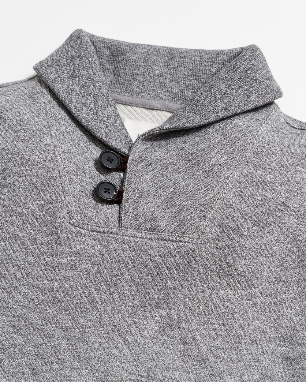 Men Mouline Shawl Pullover Medium Grey | Billy Reid Sweaters &amp; Sweatshirts