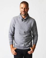 Men Mouline Shawl Pullover Medium Grey | Billy Reid Sweaters &amp; Sweatshirts