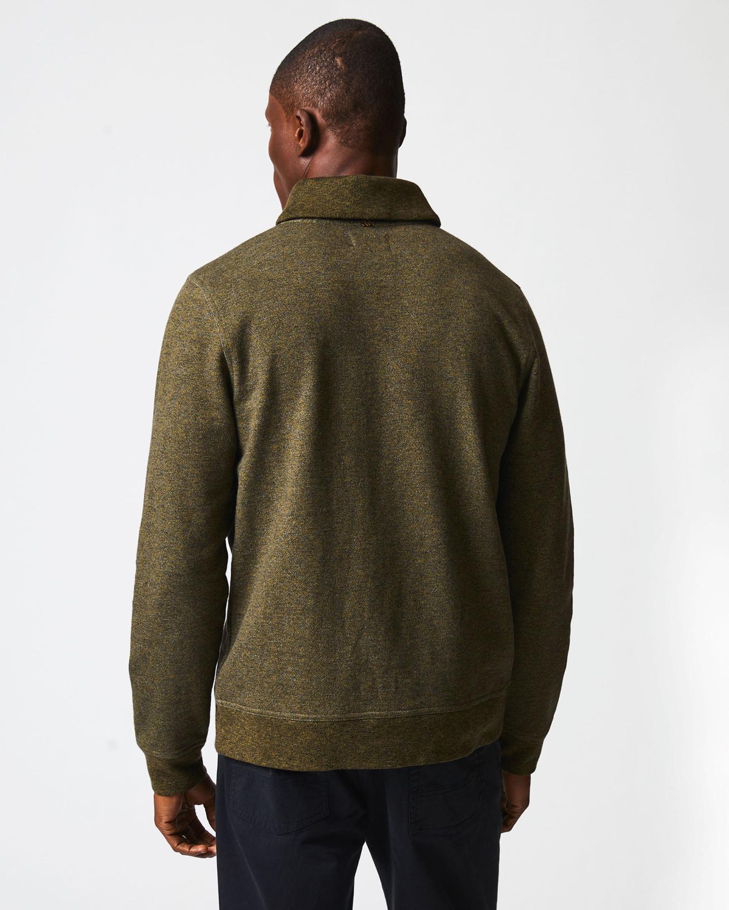 Men Mouline Shawl Pullover Olive | Billy Reid Sweaters &amp; Sweatshirts