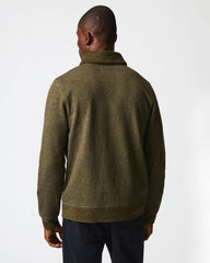 Men Mouline Shawl Pullover Olive | Billy Reid Sweaters &amp; Sweatshirts