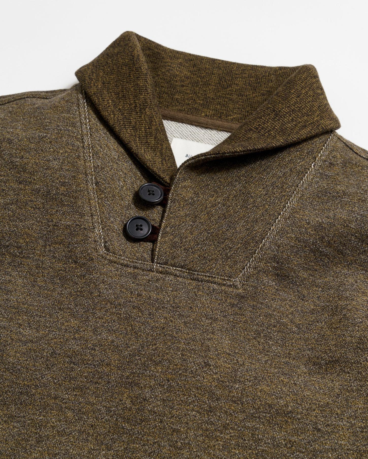 Men Mouline Shawl Pullover Olive | Billy Reid Sweaters &amp; Sweatshirts