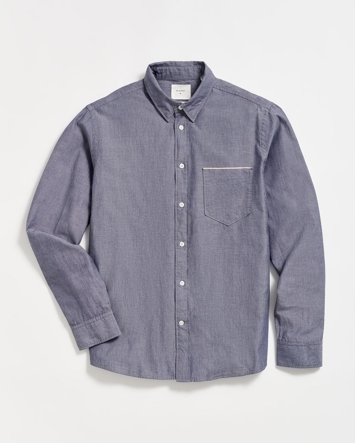 Men Msl 1-Pocket Shirt Blue | Billy Reid Shirting