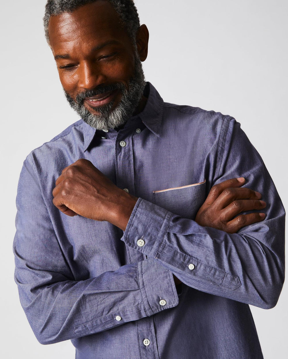 Men Msl 1-Pocket Shirt Blue | Billy Reid Shirting