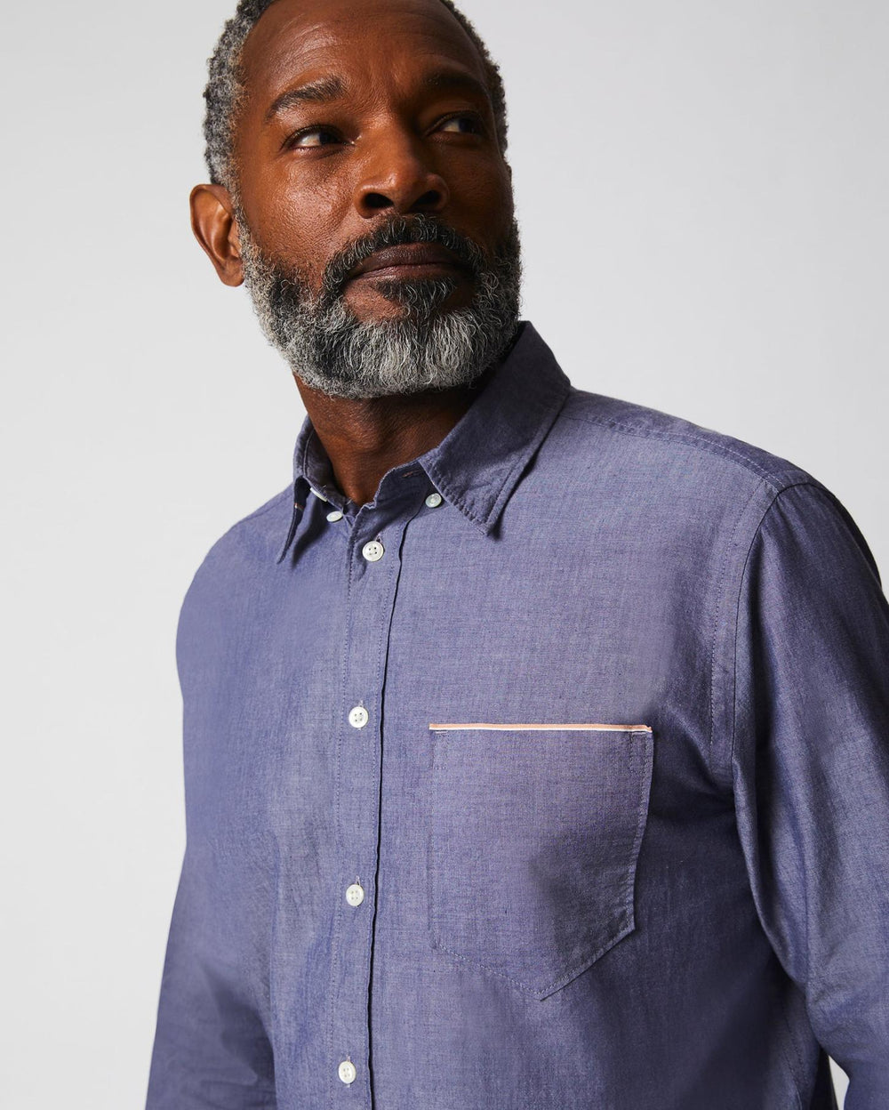 Men Msl 1-Pocket Shirt Blue | Billy Reid Shirting