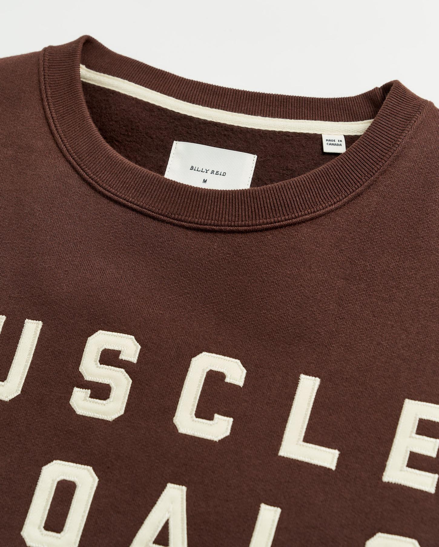 Men Muscle Shoals Sound Crew Dark Brown | Billy Reid Sweaters &amp; Sweatshirts