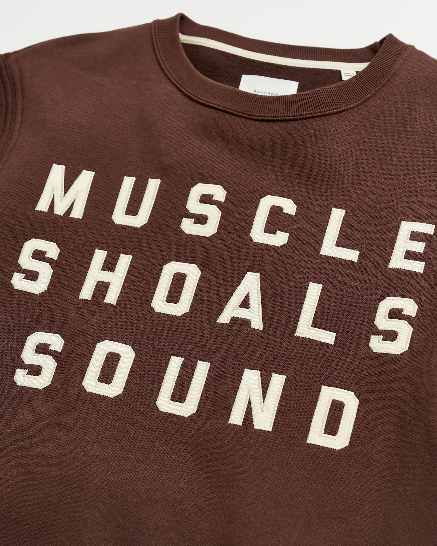 Men Muscle Shoals Sound Crew Dark Brown | Billy Reid Sweaters &amp; Sweatshirts