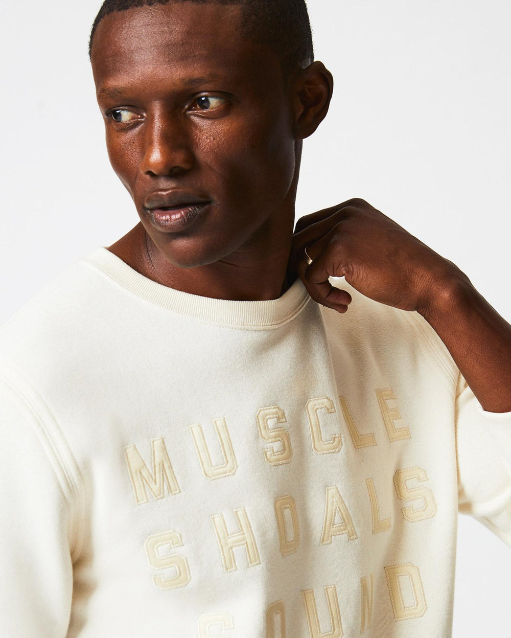 Men Muscle Shoals Sound Crew Natural | Billy Reid Sweaters &amp; Sweatshirts