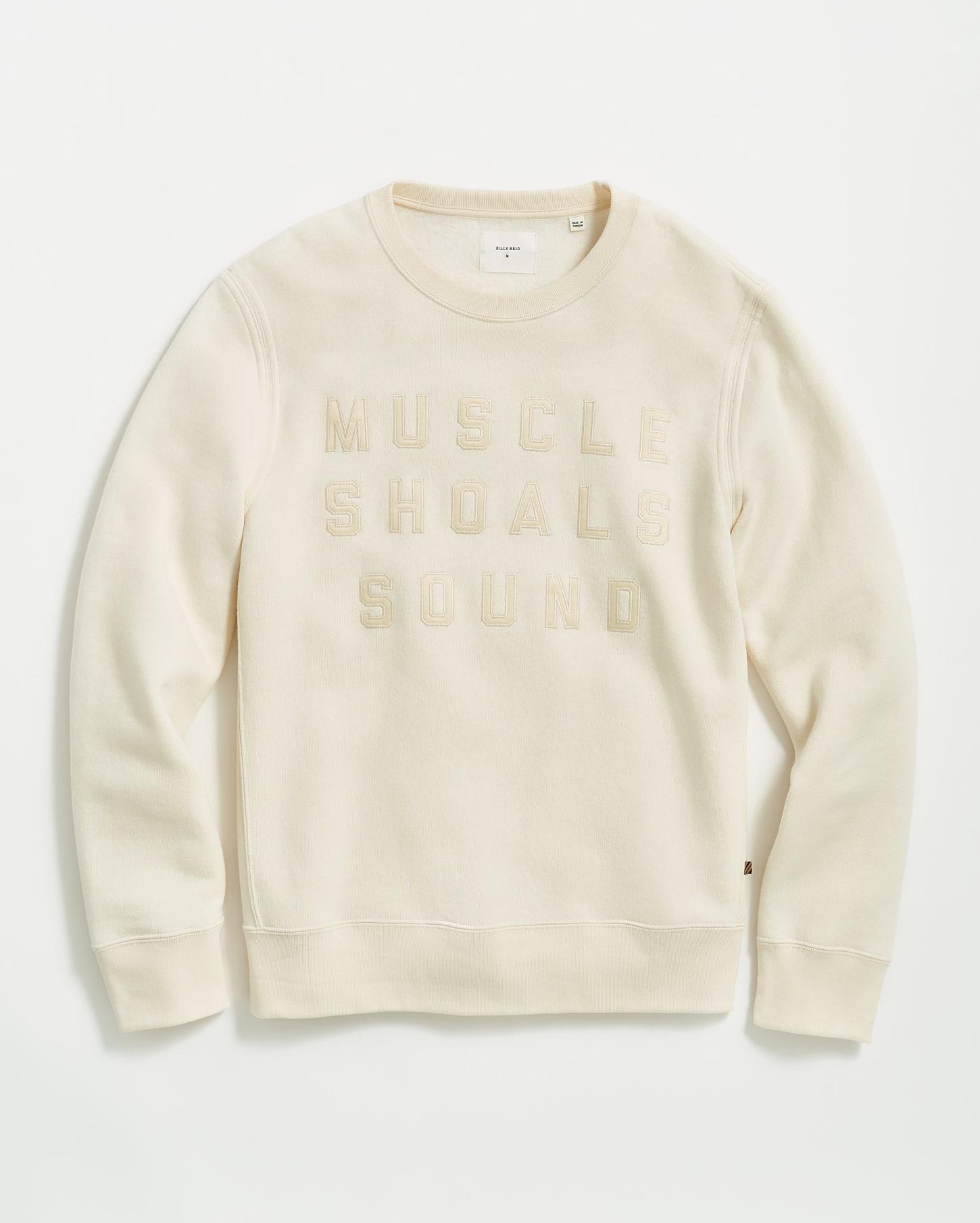 Men Muscle Shoals Sound Crew Natural | Billy Reid Sweaters &amp; Sweatshirts