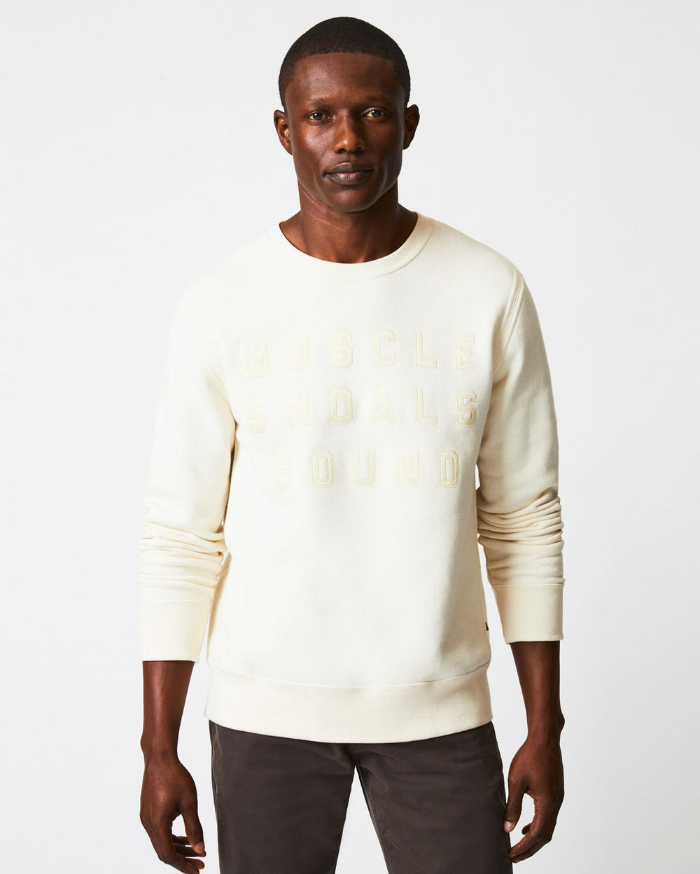Men Muscle Shoals Sound Crew Natural | Billy Reid Sweaters &amp; Sweatshirts