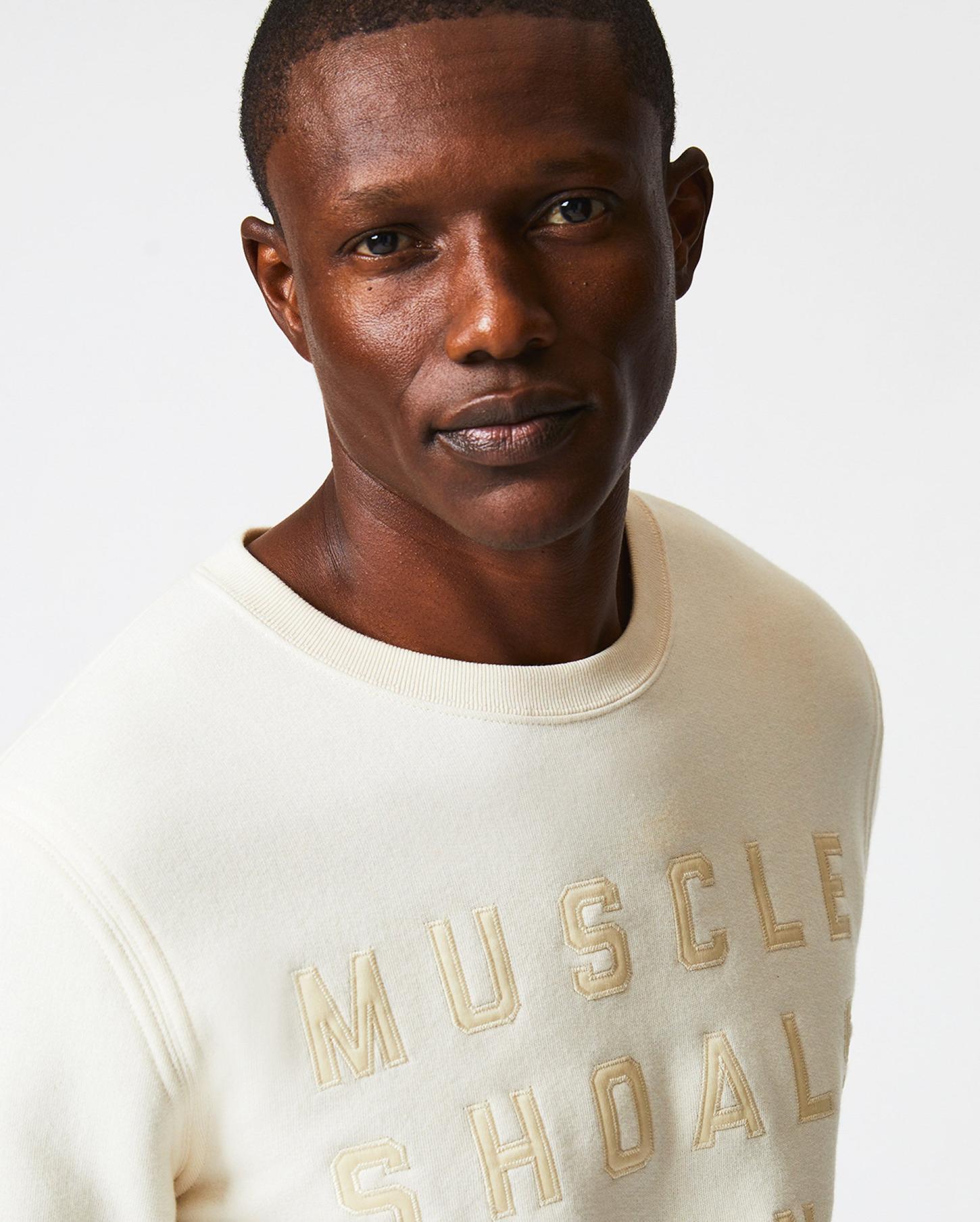 Men Muscle Shoals Sound Crew Natural | Billy Reid Sweaters &amp; Sweatshirts