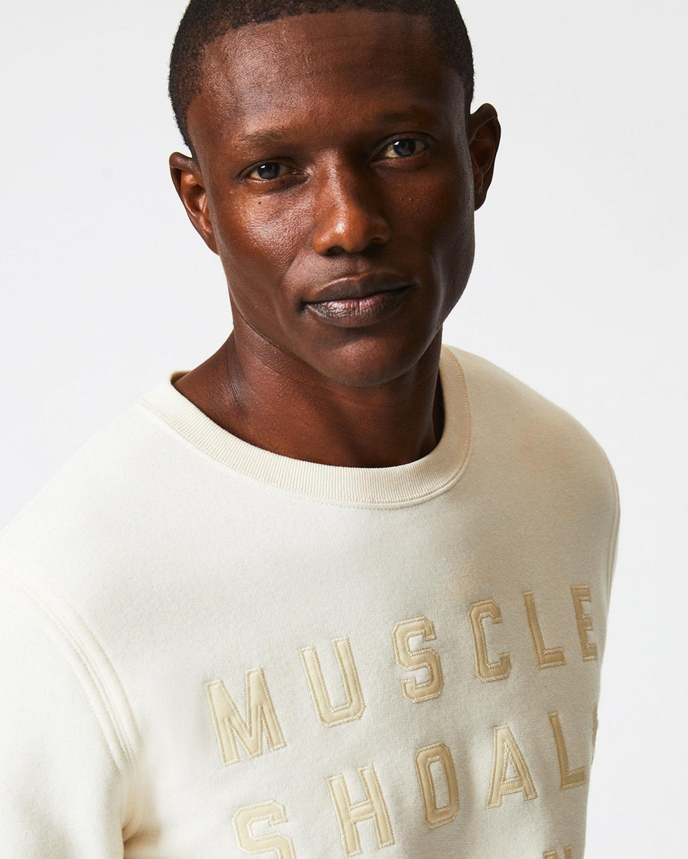 Men Muscle Shoals Sound Crew Natural | Billy Reid Sweaters &amp; Sweatshirts