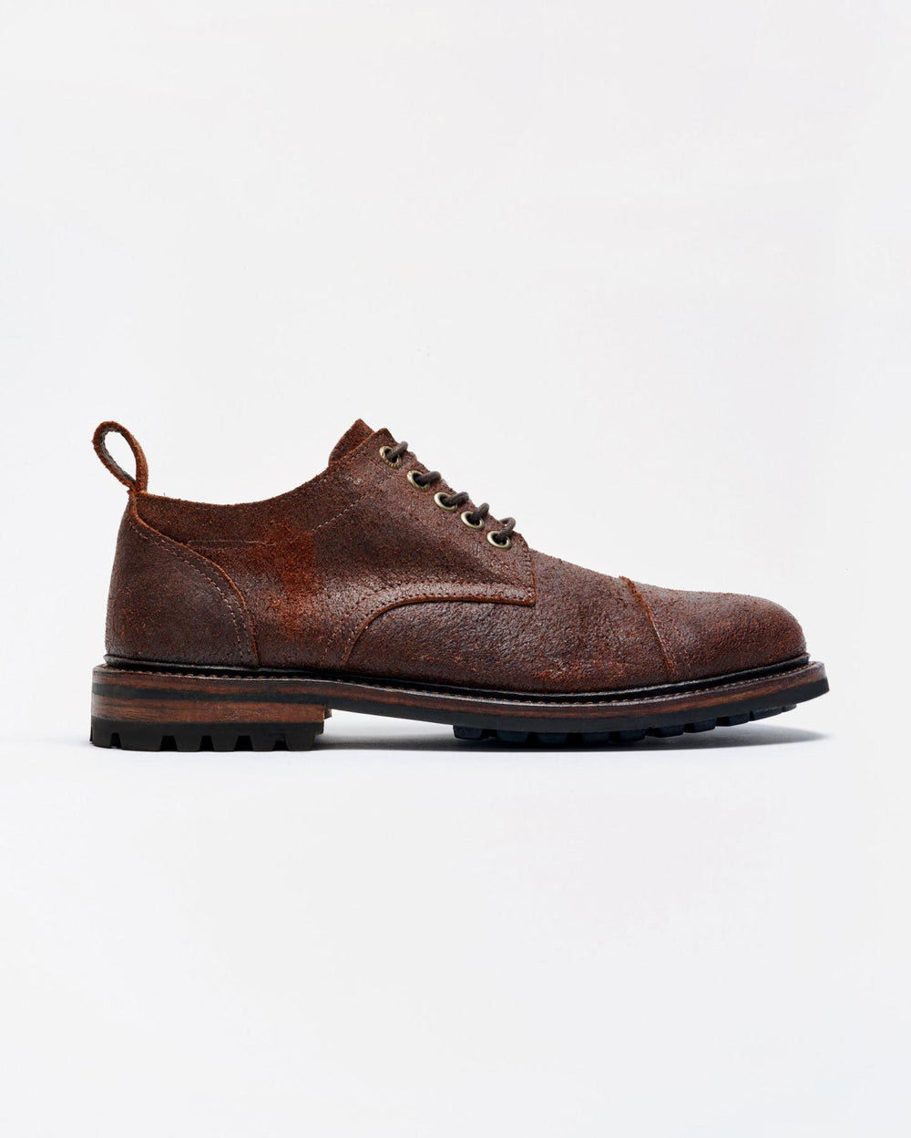Men Oak Street X Billy Reid Cap-Toe Trench Oxford Chocolate | Billy Reid Footwear