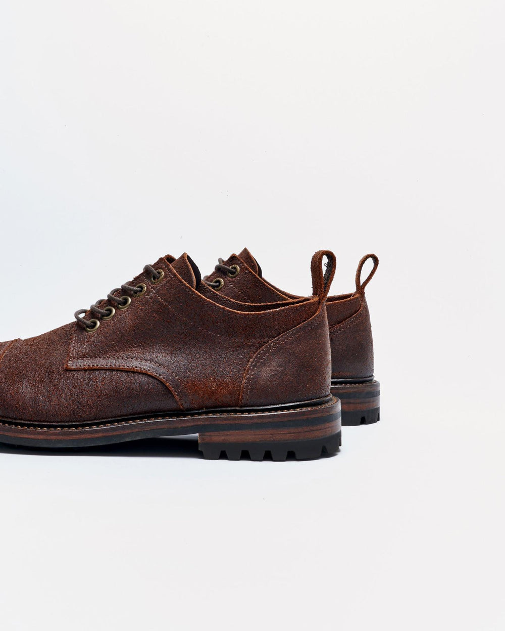 Men Oak Street X Billy Reid Cap-Toe Trench Oxford Chocolate | Billy Reid Footwear