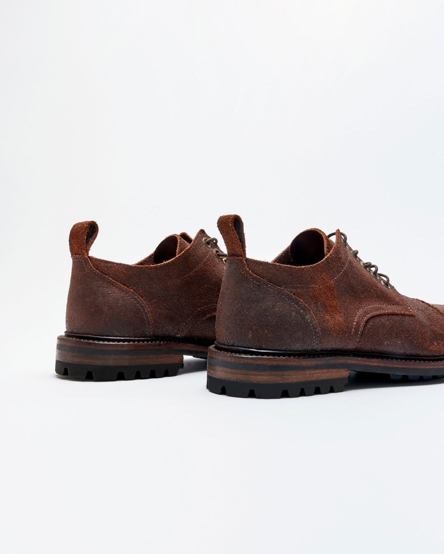 Men Oak Street X Billy Reid Cap-Toe Trench Oxford Chocolate | Billy Reid Footwear