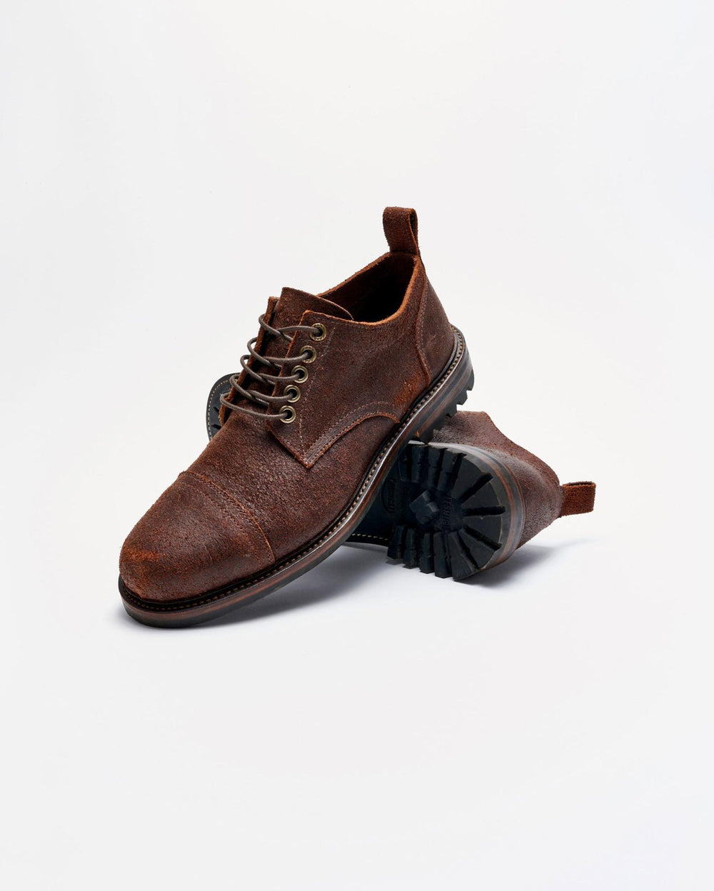 Men Oak Street X Billy Reid Cap-Toe Trench Oxford Chocolate | Billy Reid Footwear