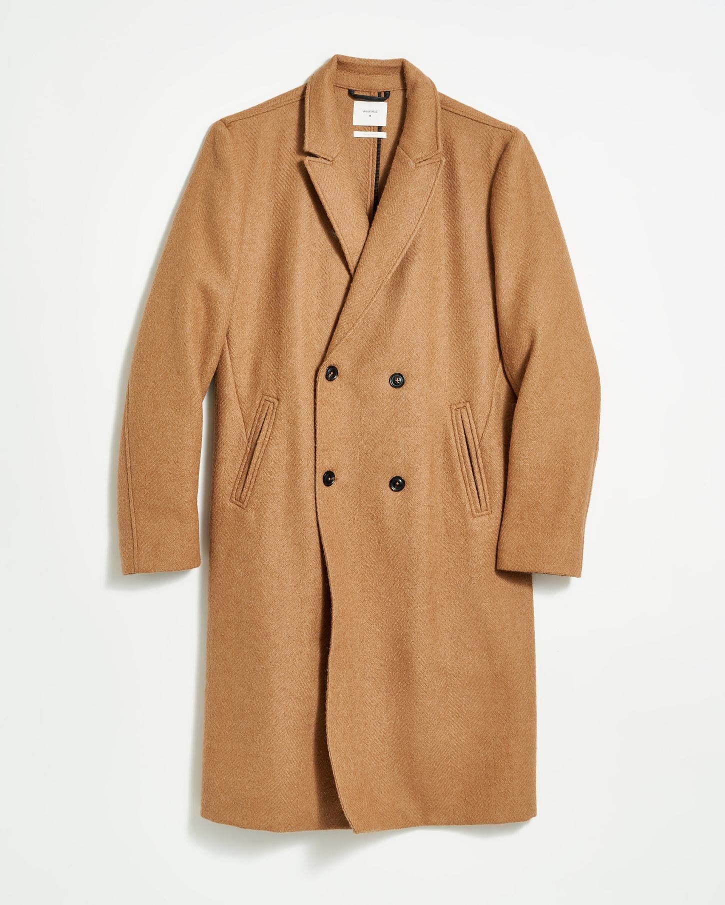 Men Officers Coat Camel | Billy Reid Jackets &amp; Outerwear