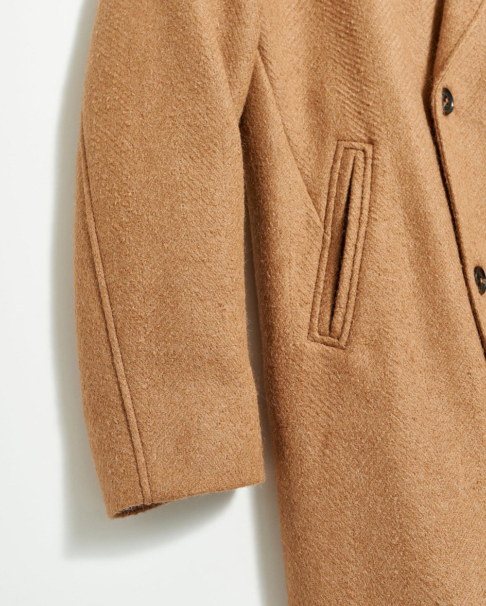 Men Officers Coat Camel | Billy Reid Jackets &amp; Outerwear