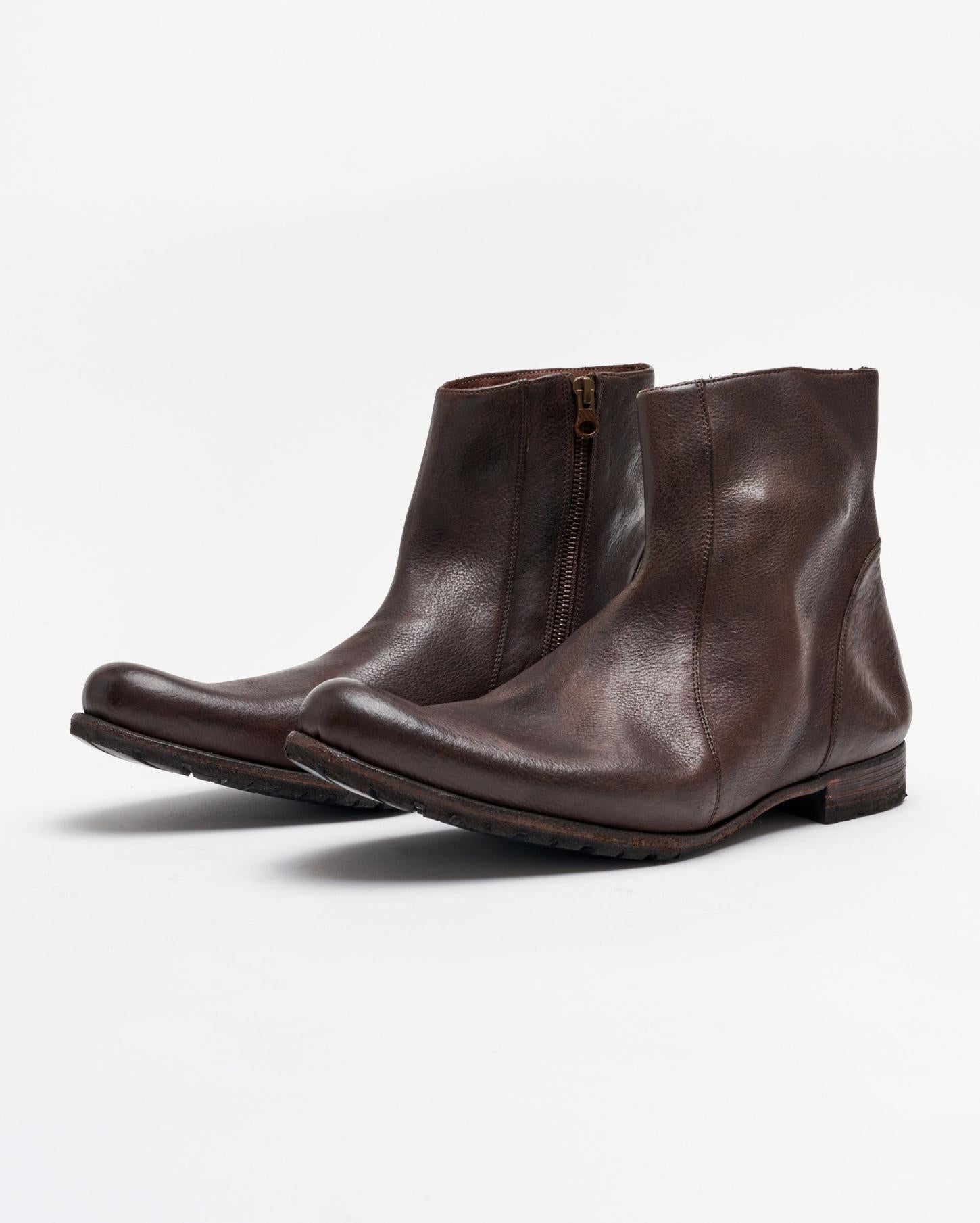 Men Paglia Moto Boot Black/dark Brown | Billy Reid Footwear