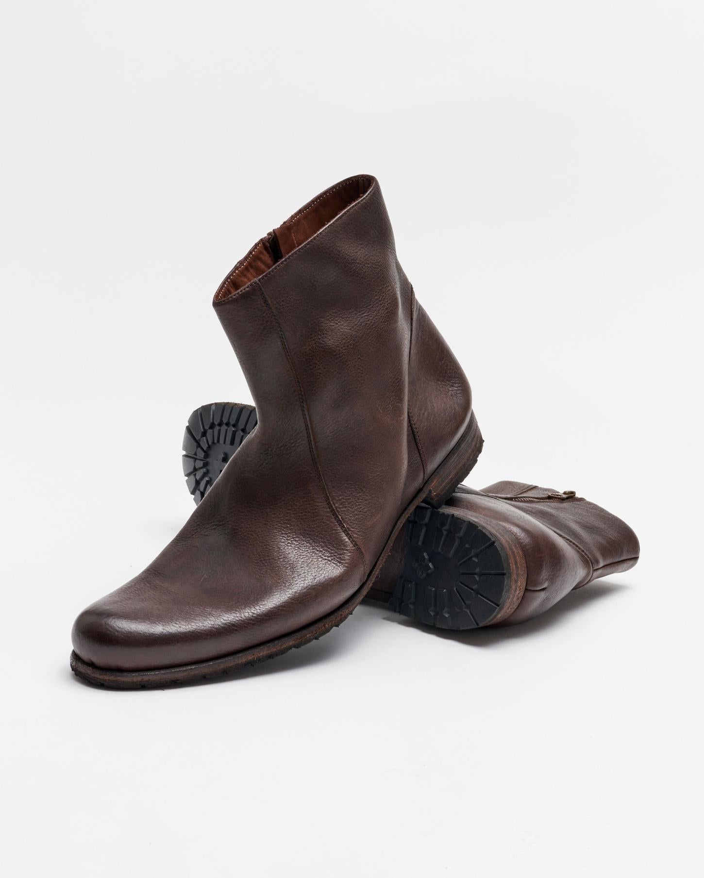 Men Paglia Moto Boot Black/dark Brown | Billy Reid Footwear