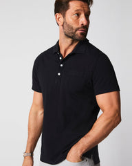 Men Pensacola Polo Black | Billy Reid Polos, Tees &amp; Henleys