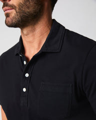 Men Pensacola Polo Black | Billy Reid Polos, Tees &amp; Henleys