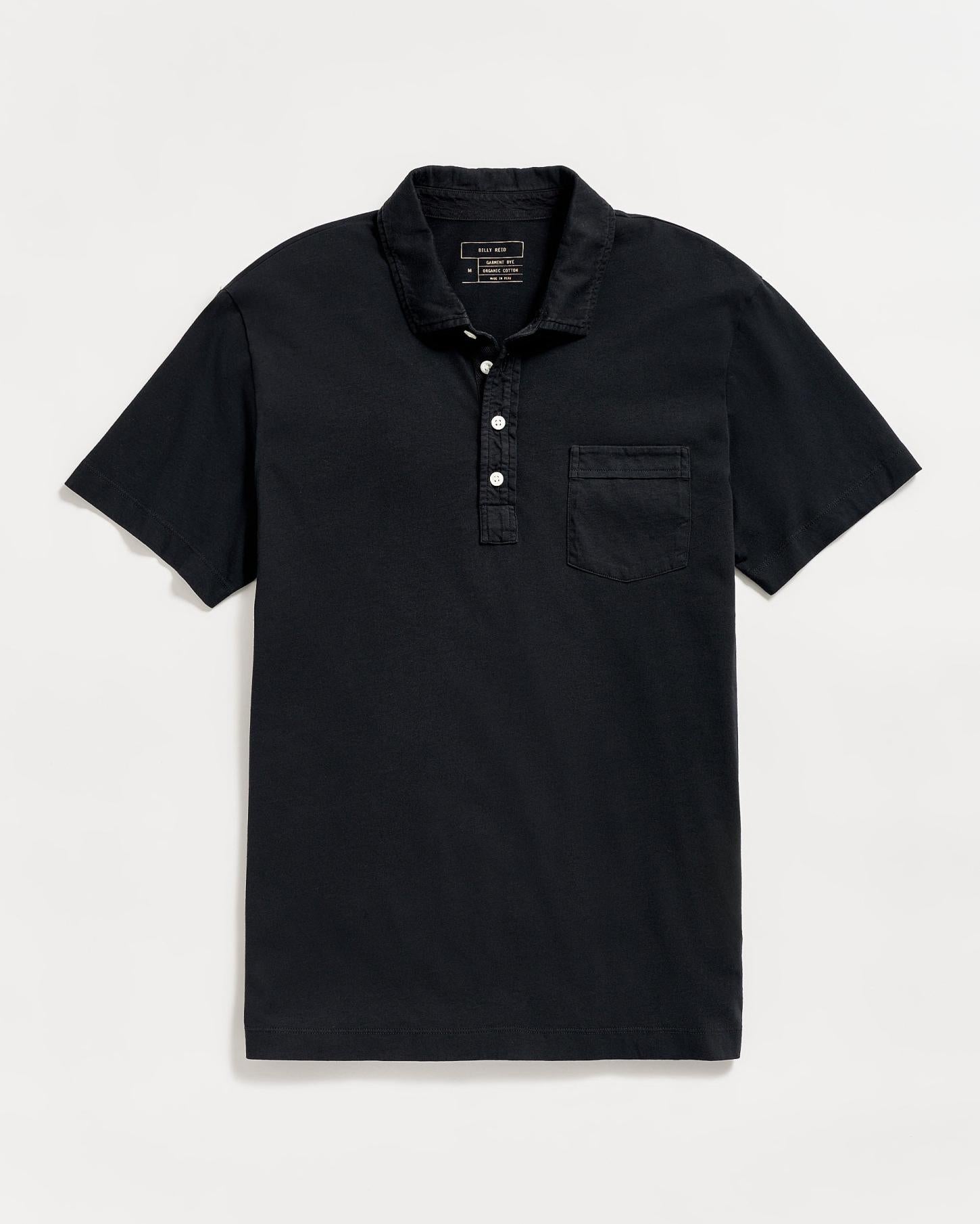 Men Pensacola Polo Black | Billy Reid Polos, Tees &amp; Henleys