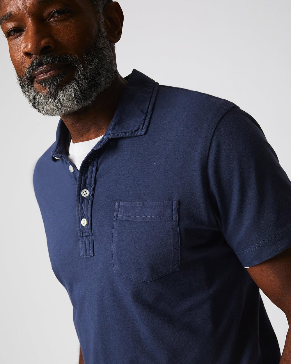Men Pensacola Polo Navy | Billy Reid Polos, Tees &amp; Henleys