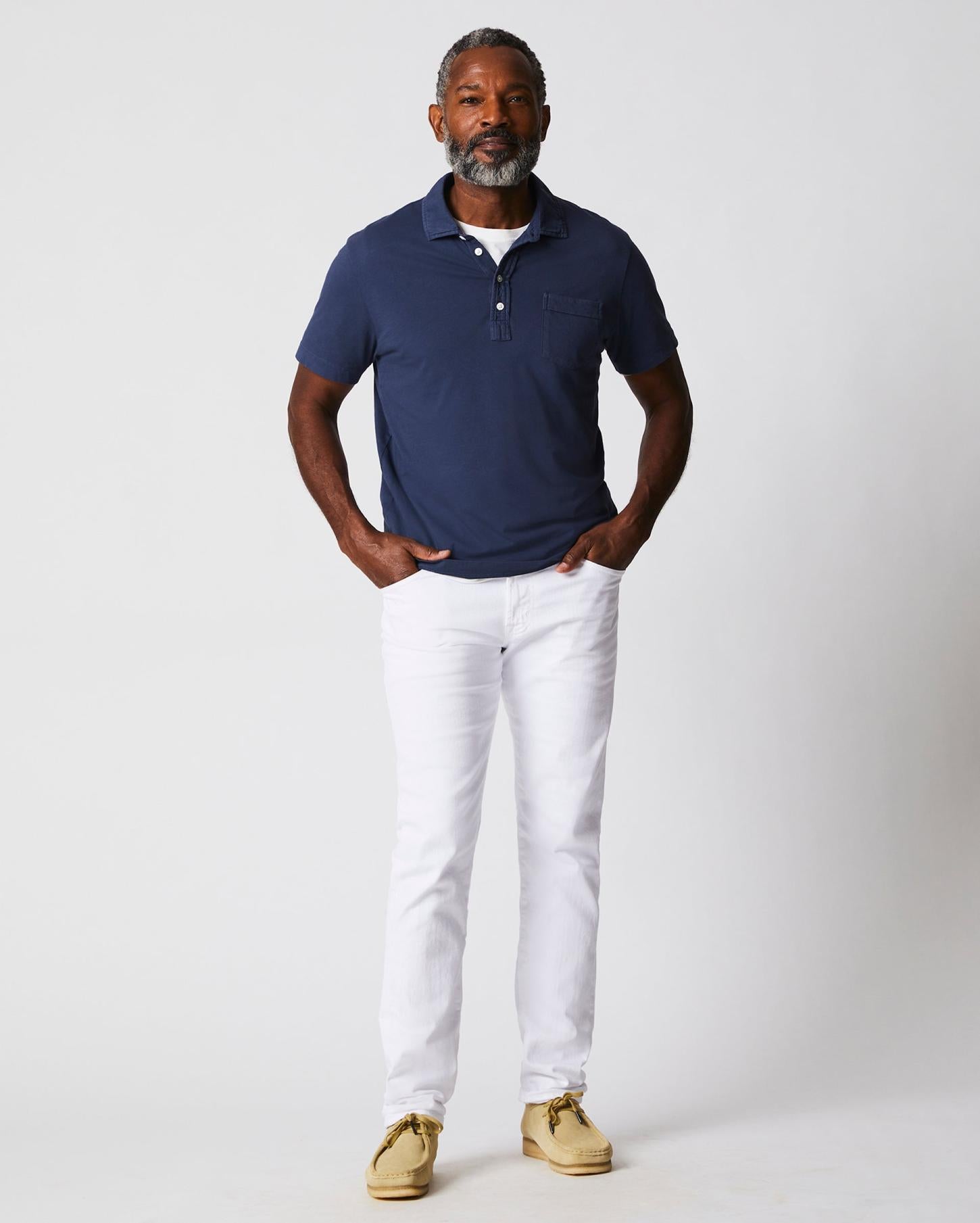 Men Pensacola Polo Navy | Billy Reid Polos, Tees &amp; Henleys