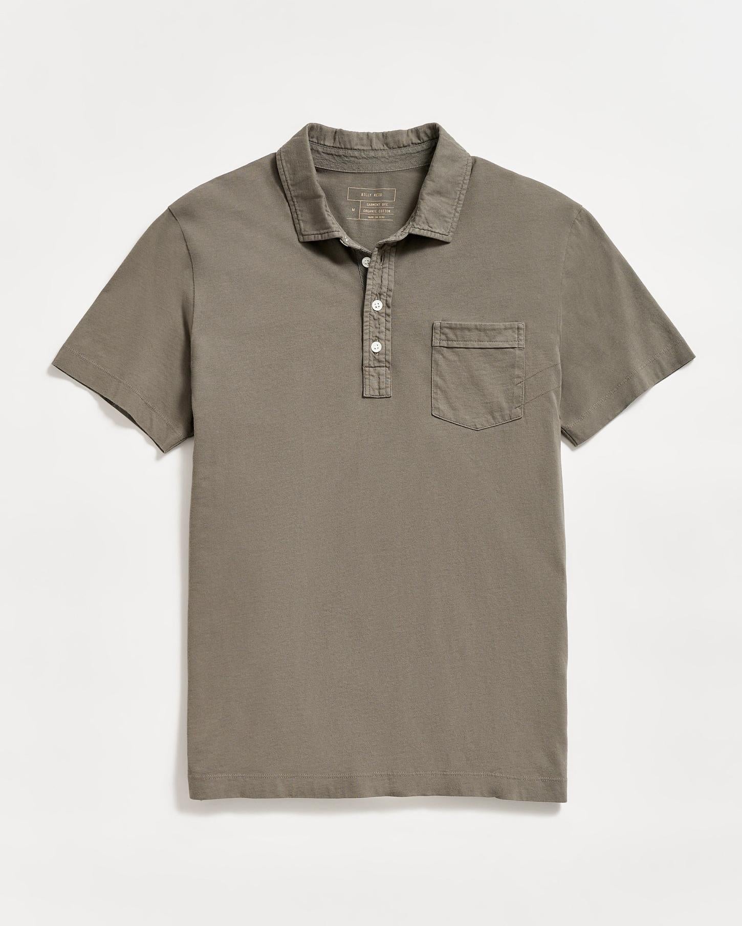 Men Pensacola Polo Washed Grey | Billy Reid Polos, Tees &amp; Henleys