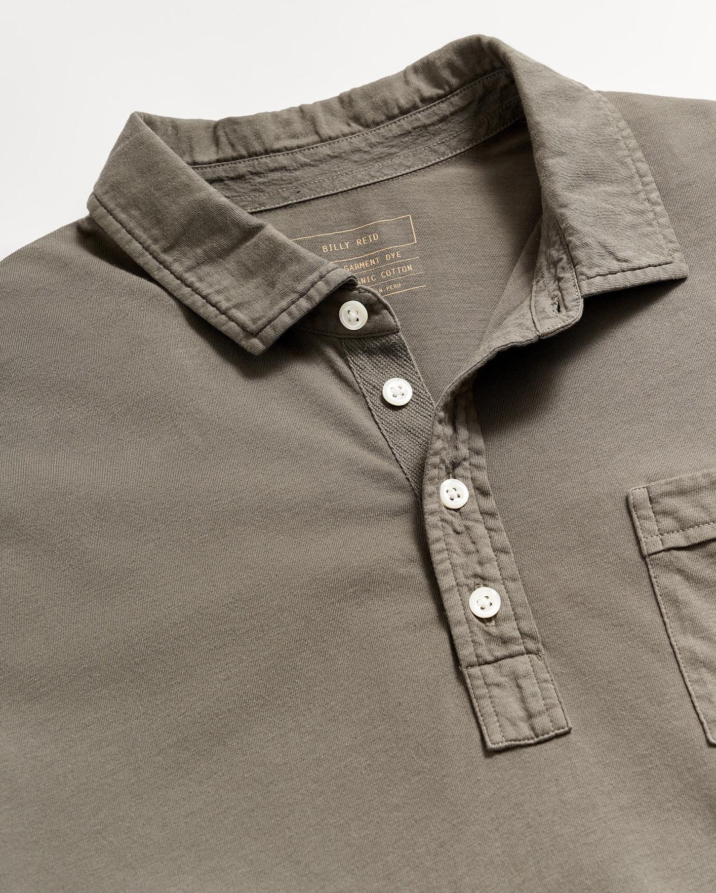 Men Pensacola Polo Washed Grey | Billy Reid Polos, Tees &amp; Henleys