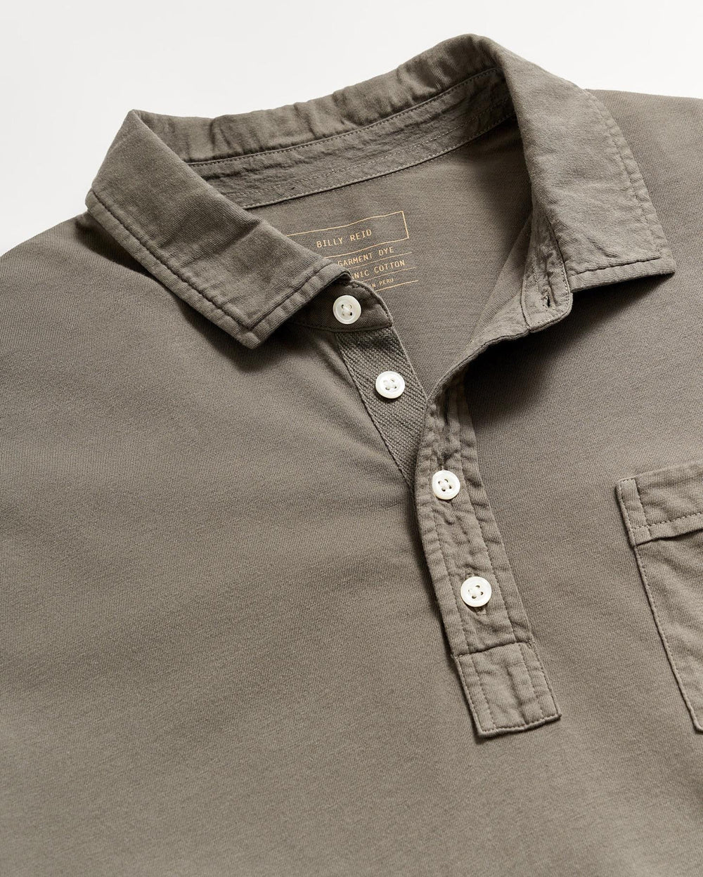 Men Pensacola Polo Washed Grey | Billy Reid Polos, Tees &amp; Henleys
