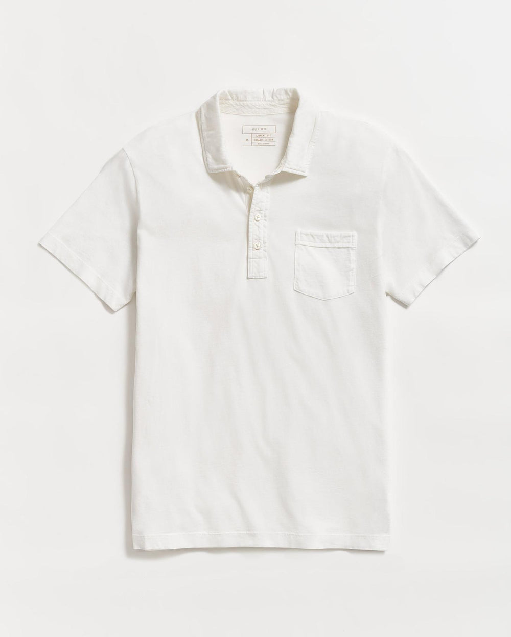 Men Pensacola Polo White | Billy Reid Polos, Tees &amp; Henleys