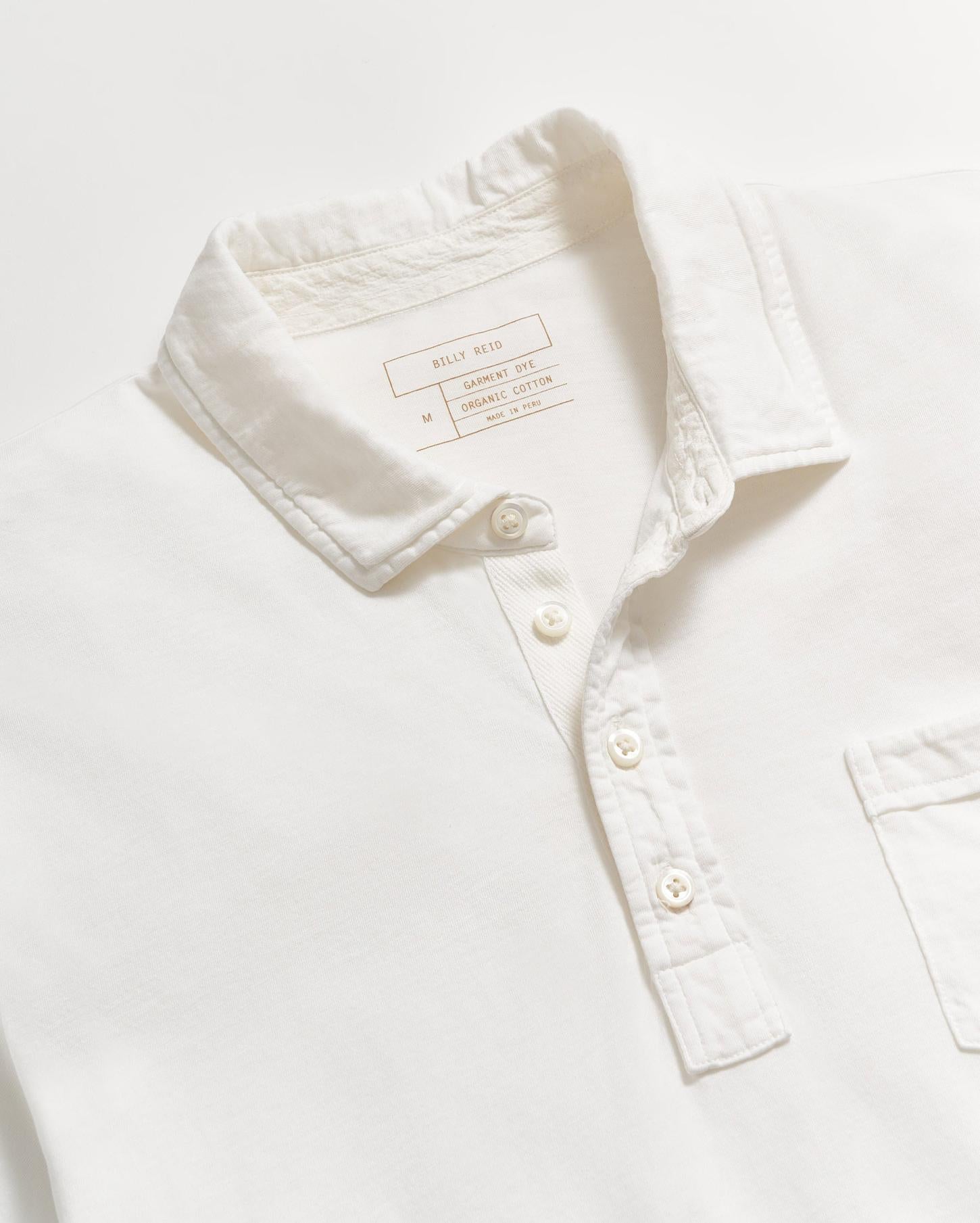 Men Pensacola Polo White | Billy Reid Polos, Tees &amp; Henleys