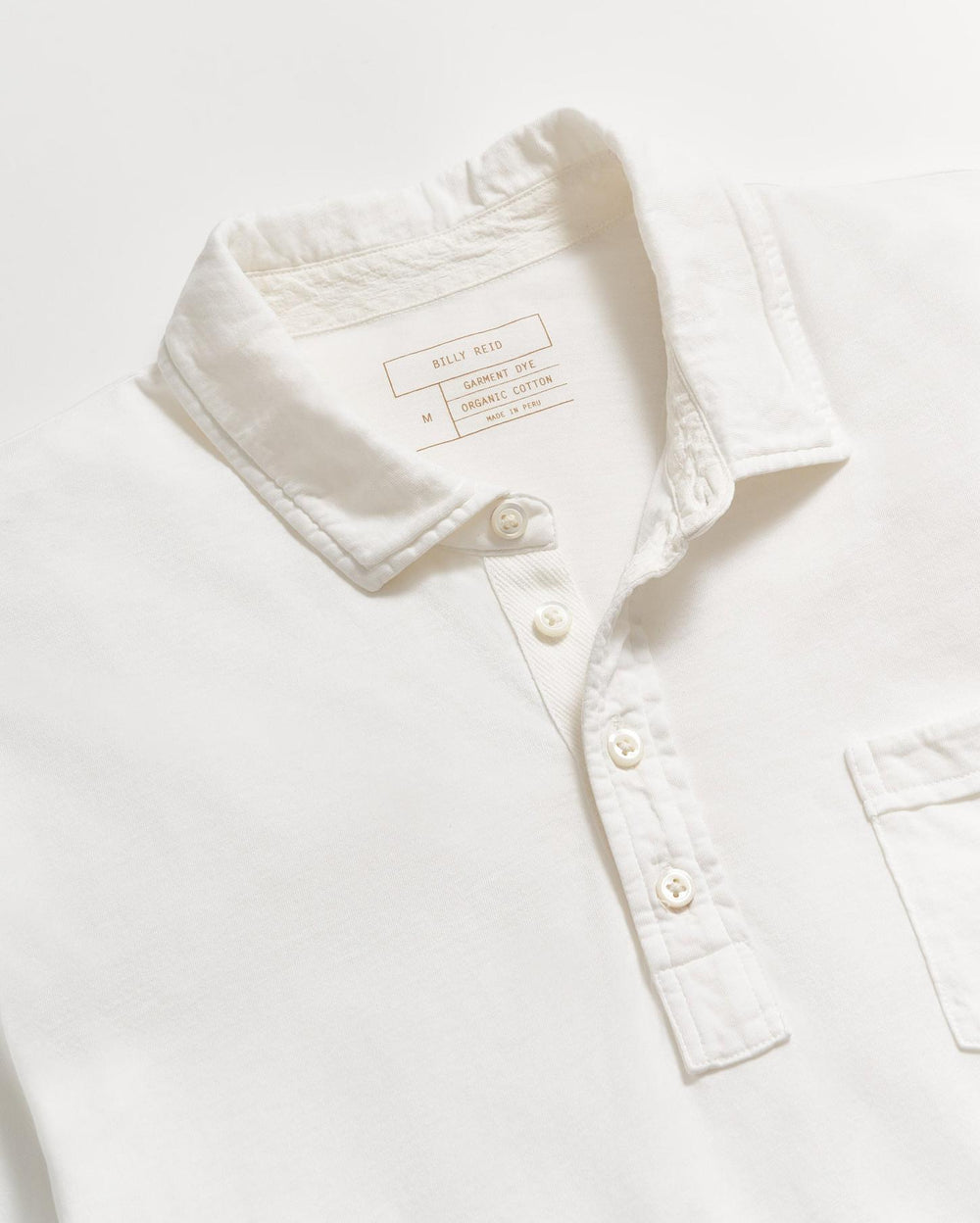 Men Pensacola Polo White | Billy Reid Polos, Tees &amp; Henleys