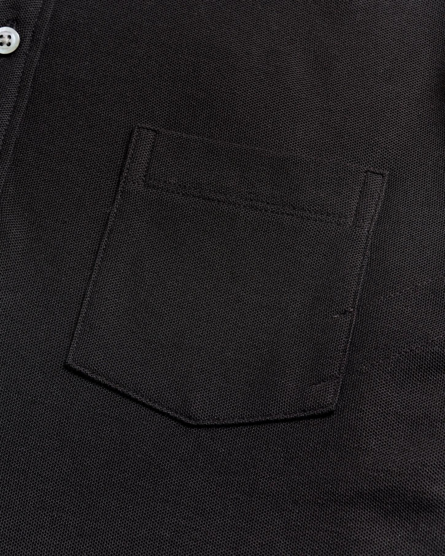 Men Pique Pensacola Polo Black | Billy Reid Polos, Tees &amp; Henleys