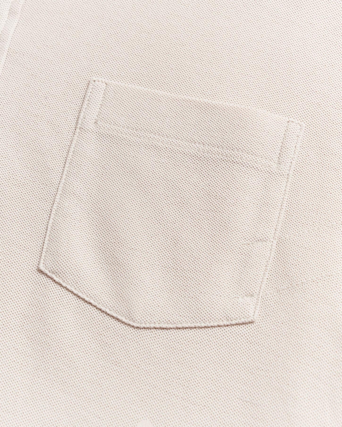 Men Pique Pensacola Polo Natural | Billy Reid Polos, Tees &amp; Henleys