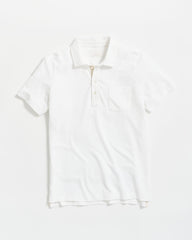 Men Pique Pensacola Polo White | Billy Reid Polos, Tees &amp; Henleys