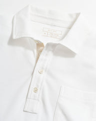 Men Pique Pensacola Polo White | Billy Reid Polos, Tees &amp; Henleys