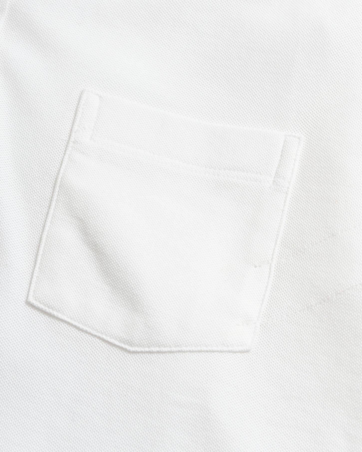 Men Pique Pensacola Polo White | Billy Reid Polos, Tees &amp; Henleys