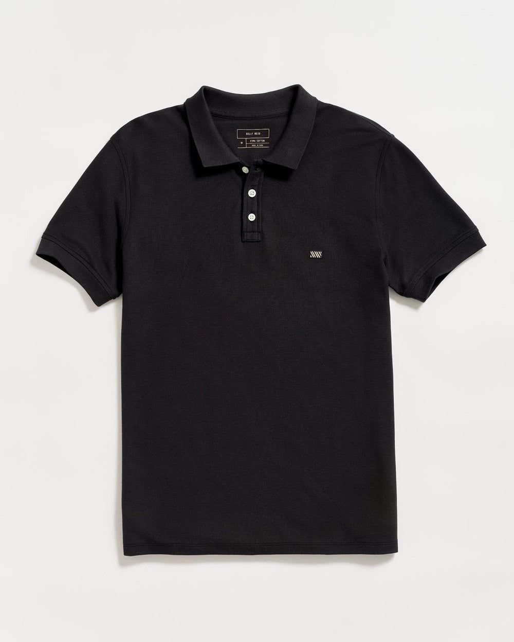 Men Pique Polo Black | Billy Reid Polos, Tees &amp; Henleys